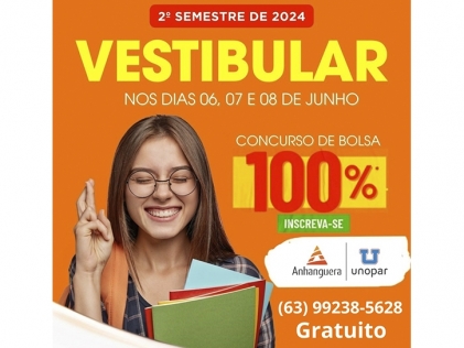 Vestibular de Meritocracia da Faculdade Unopar-Anhanguera de Palmas